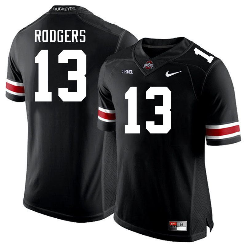 Ohio State Buckeyes Bryson Rodgers Men's's #13 Authentic Black College Football Jersey 2404JXBU1